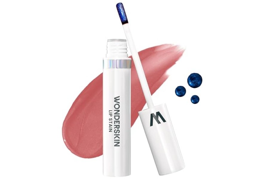 Wonderskin Wonder Blading Lip Stain Peel Off Masque - Tinte de labios desnudo de larga duración, resistente al agua y a prueba de transferencia, acabado mate Peel Off Lip Stain (mascarilla caprichosa)
