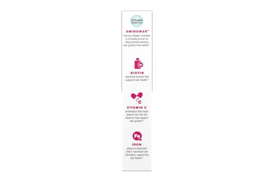 Suplementos para el crecimiento del cabello Viviscal para que las mujeres crezcan un cabello más grueso y lleno, clínicamente probado con complejo de colágeno patentado, 60 unidades (paquete de 1), suministro de 1 mes - Image 13