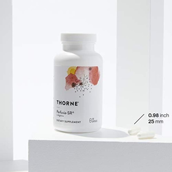THORNE L-Arginina de liberación sostenida (anteriormente Perfusia-SR) - Apoya la función cardíaca, la producción de óxido nítrico y el flujo sanguíneo óptimo - 120 cápsulas - 60 porciones - Image 4
