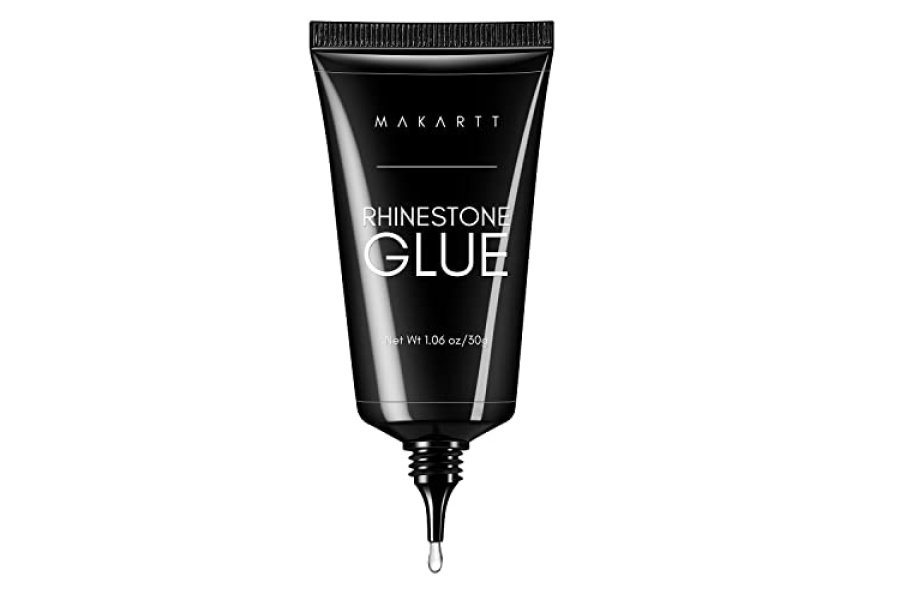 Makartt Pegamento de diamantes de imitación para uñas, pegamento de uñas de gel súper fuerte para uñas 3D, gel brillante para decoración de uñas, gemas, joyas, diamantes, 1.0 fl oz, necesidad curada, regalo de belleza