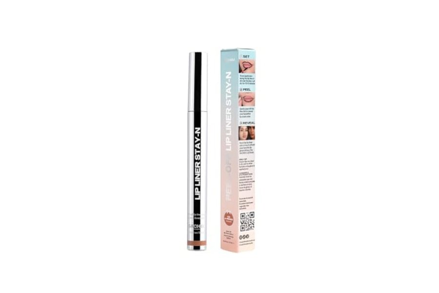 Sacheu Lip Liner Stay-N - Delineador de labios despegable, tatuaje, tinte de labios despegable, tinte de labios de larga duración, infundido con ácido hialurónico y vitamina E, para todo tipo de piel, p-INKED - Image 8
