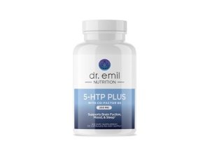 DR. EMIL NUTRITION 200 MG 5-HTP Plus con SAM-e para mantener un sueño normal y saludable y crear una sensación de bienestar - Suplemento 5HTP con vitamina B6-60 cápsulas veganas, 30 porciones