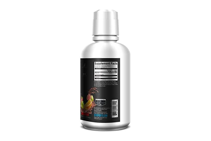 EFX Sports L-Carnitina líquida 1500 mg, mejora el rendimiento y la fuerza, vitamina B5 (31 porciones, ponche de frutas) - Image 2