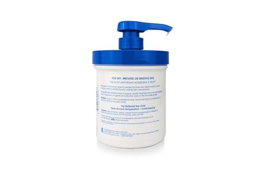 Crema hidratante para la piel Vanicream con dispensador de bomba - 16 fl oz (1 lb) - Hidratante formulado sin irritantes comunes para personas con piel sensible - Image 3
