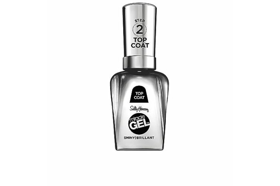 Sally Hansen Miracle Gel™, capa superior brillante, larga duración, fórmula similar a un gel, no necesita lámpara UV, esmalte de uñas transparente