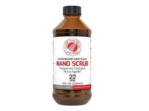 Nano Scrub de Silver Fern Brand - 1 botella - 48 porciones - Nano Ag4O4 activado por frecuencia - Líquido