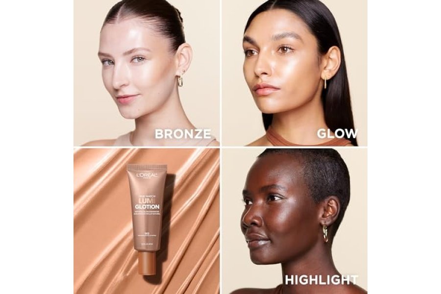 L'Oreal Paris Makeup True Match Lumi Glotion, potenciador de brillo natural, iluminador iluminador, gotas bronceadoras para un brillo bañado por el sol, 903 medio - Image 7