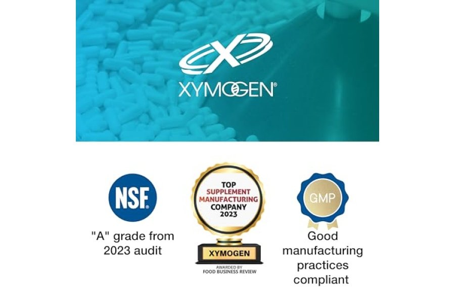 XYMOGEN Mood Food ES - Apoya la calma, la relajación y un estado de ánimo saludable con folato activo, vitaminas B, 5-HTP, GABA, minerales, sunteanina L-teanina, selenio (60 cápsulas) - Image 3