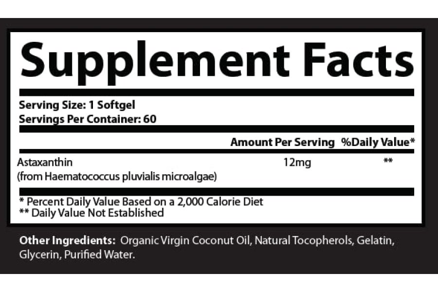 Research Labs Astaxantina natural de triple potencia, 12 mg, cápsulas blandas + botella extra de aceite de coco orgánico para una mejor absorción, potente antioxidante que apoya la salud de las articulaciones y el corazón, 120 cápsulas blandas en total - Image 7