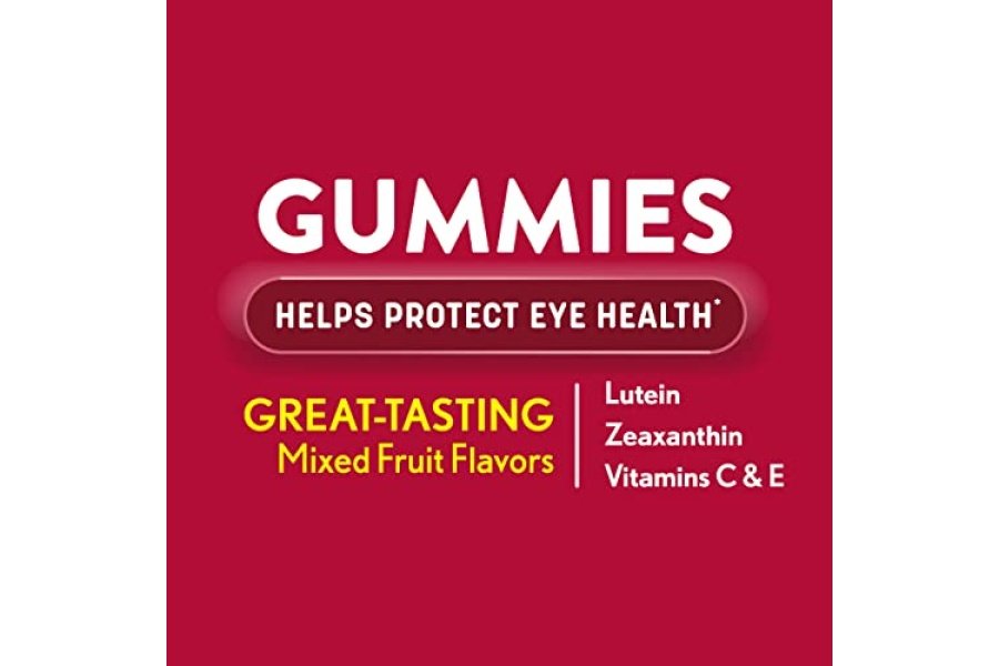 Ocuvite Suplemento vitamínico y mineral para gomitas para adultos para la salud ocular, contiene luteína y zeaxantina, frutas mixtas, 60 unidades - Image 2