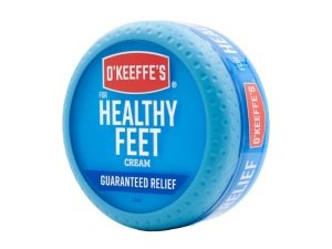 Crema para pies O'Keeffe's for Healthy Feet; Alivio garantizado para personas extremadamente secas; Pies agrietados; Aumenta instantáneamente los niveles de humedad; Tarro de 3,2 onzas; (Paquete de 1)
