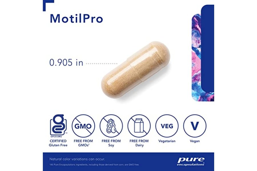 Encapsulaciones puras MotilPro | Suplemento dietético hipoalergénico para promover una motilidad intestinal saludable* | 180 Cápsulas - Image 3