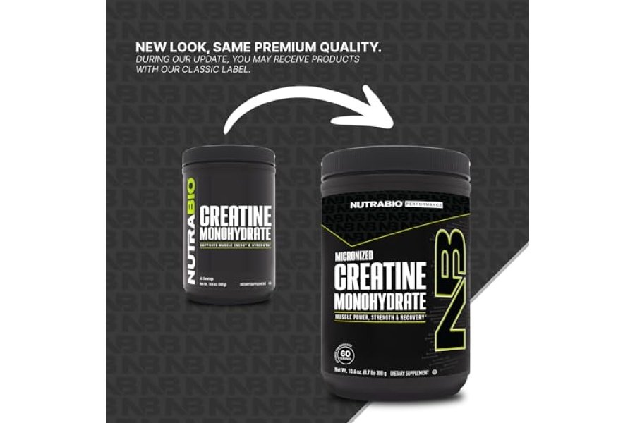 Suplemento de monohidrato de creatina NutraBio, sin sabor, (300 g) - Apoya la energía, la recuperación y la fuerza muscular - Suplemento de creatina de grado puro probado por HPLC - Image 4
