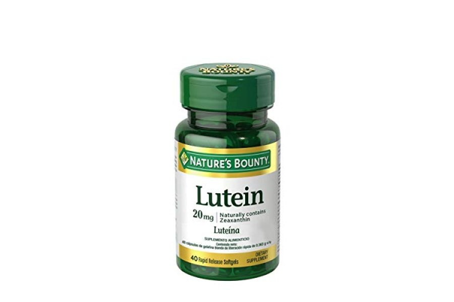 Nature's Bounty Pastillas de luteína, suplementos y vitaminas para la salud ocular, apoyan la salud de la visión, 20 mg, 40 cápsulas blandas