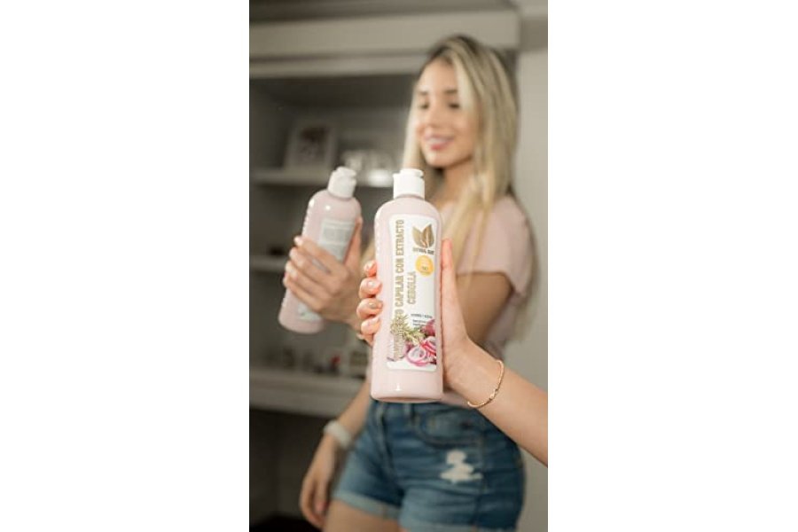 NATURAL SANT - Champú y tratamiento con biotina de cebolla y romero para mechones más fuertes, más gruesos y más largos - Brillo suave, antipérdida y adelgazamiento del cabello, fórmula de crecimiento, sin parabenos ni silicona - Image 6