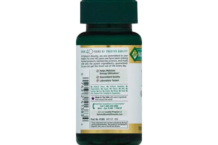 Nature's Bounty Hierro 65 mg, 325 mg de sulfato ferroso, respaldo de energía celular, promueve la producción normal de glóbulos rojos, 100 tabletas - Image 9