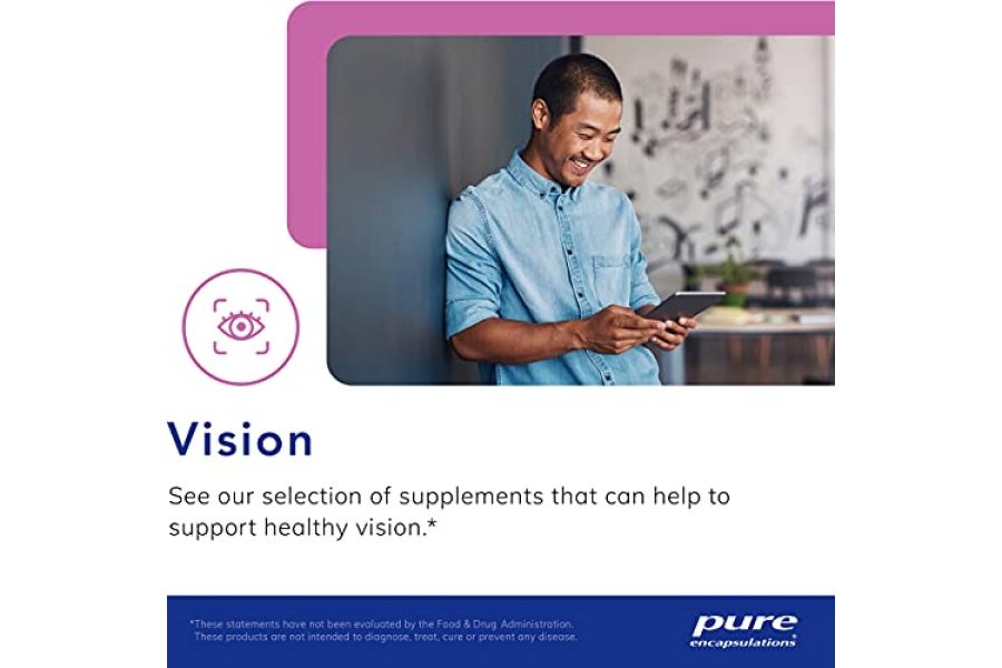 Pure Encapsulations Luteína y Zeaxantina - Respalda la visión general* - Mantiene el pigmento macular y la salud ocular* - Respaldo antioxidante* - Apto para veganos y sin OGM - 120 cápsulas - Image 7
