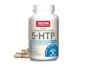 Jarrow Formulas 5-HTP, 100 mg, precursor de serotonina, 60 cápsulas vegetales, suministro para 60 días