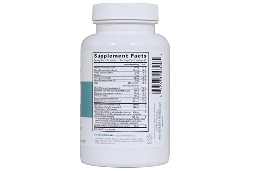 Relaxium Calm, no formador de hábitos, suplemento de apoyo al estrés y el estado de ánimo, eleva el estado de ánimo y aumenta la relajación con Ashwagandha, 5-HTP, GABA, fabricado en EE. UU. (60 cápsulas veganas, suministro para 30 días) - Image 7