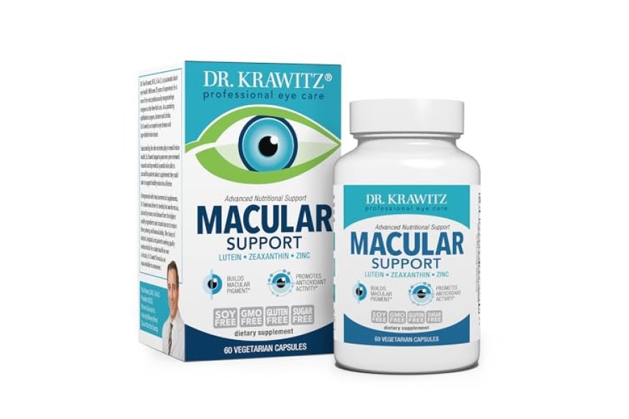 Soporte macular con luteína, zeaxantina zinc (60 cápsulas vegetarianas)
