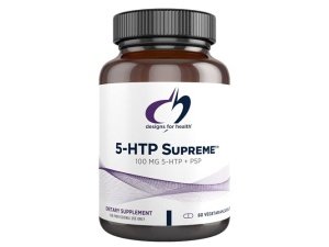 Designs for Health 5-HTP 100 mg con vitamina B6 (P-5-P) - Suplemento 5-HTP Supreme 100 mg - Precursores de serotonina para ayudar a apoyar el estado de ánimo saludable + apetito (60 cápsulas)