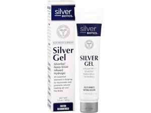 American Biotech Labs Silver Biotics Gel de plata coloidal Nano-Silver 20 PPM Gel calmante para la piel | Gel versátil de 1.5 oz para comodidad y bienestar de la piel