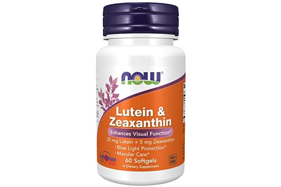 NOW Suplementos, luteína y zeaxantina con 25 mg de luteína y 5 mg de zeaxantina, 60 cápsulas blandas