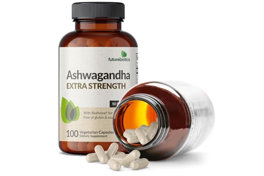 Futurebiotics Ashwagandha Extra Strength Stress & Mood Support con BioPerine - Fórmula sin OGM, 100 cápsulas vegetarianas - Image 4
