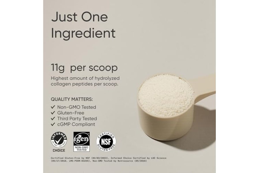 Péptidos de colágeno de Sports Research para mujeres y hombres - Suplemento de proteína en polvo de colágeno hidrolizado tipo 1 y 3 para piel, uñas, huesos y articulaciones saludables - Mezcla fácil de nutrientes y proteínas vitales - Image 2