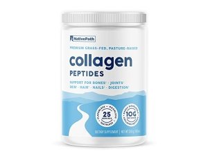 Proteína de péptidos de colágeno NativePath - Polvo de colágeno hidrolizado tipo 1 y 3 para piel, cabello y uñas - 8.8 oz (25 porciones)