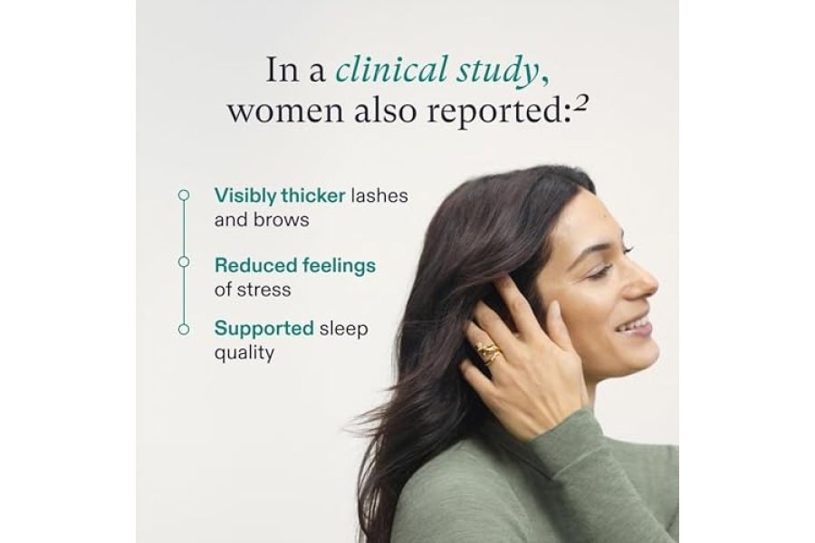 Suplementos para el crecimiento del cabello para mujeres Nutrafol, de 18 a 44 años, clínicamente probados para un cabello visiblemente más grueso y fuerte, recomendado por dermatólogos - Suministro para 1 mes - Image 5