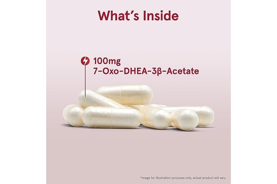 Jarrow Formulas 7-Keto DHEA 100 mg - Hasta 90 porciones (cápsulas vegetales) Suplemento dietético - Apoyo al metabolismo de los carbohidratos - Sin OGM - Sin gluten - Vegano - Image 3