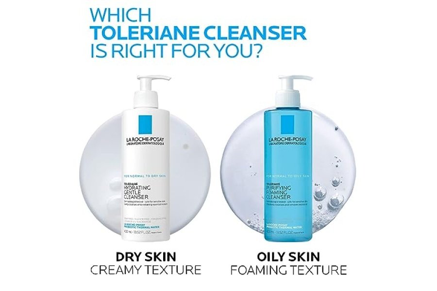 La Roche-Posay Toleriane Limpiador facial suave hidratante, limpiador facial diario con niacinamida y ceramidas para piel sensible, lavado facial hidratante para piel normal a seca, sin fragancia - Image 9