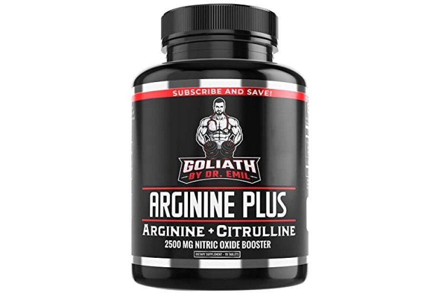 Dr. Emil's ARGININE Plus - L arginina + L citrulina - 2500 MG dosis alta sin tabletas de refuerzo - Suplemento de óxido nítrico para vascularidad y salud del corazón (arginina AAKG y malato de citrulina 2:1)