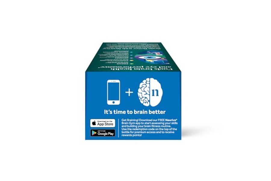 NEURIVA Brain + Eye Suplemento para memoria, enfoque y concentración con luteína y vitaminas A C E y zinc para la salud ocular y zeaxantina para filtrar la luz azul, cápsulas de 30 unidades - Image 15