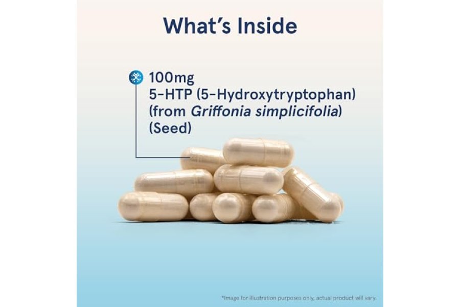 Jarrow Formulas 5-HTP, 100 mg, precursor de serotonina, 60 cápsulas vegetales, suministro para 60 días - Image 3