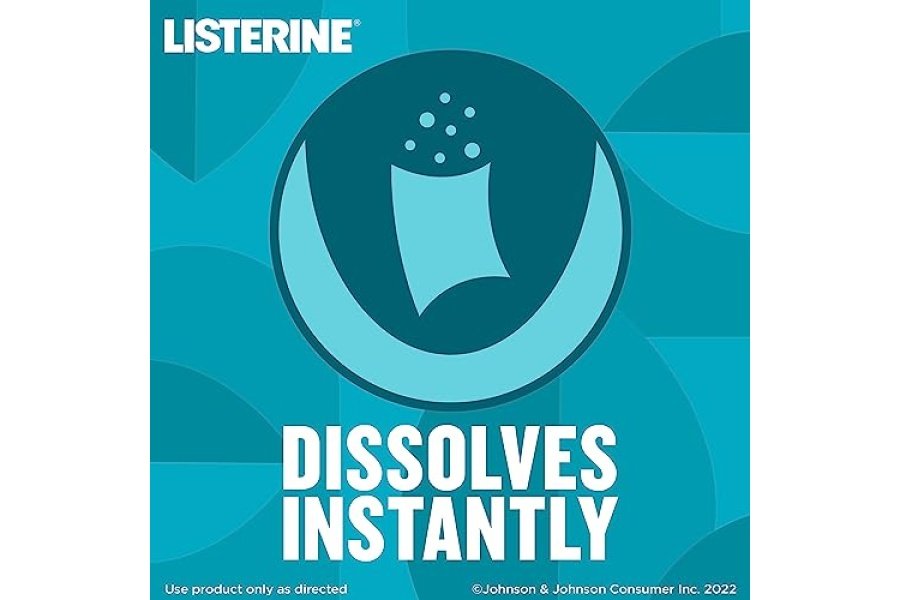 Listerine Cool Mint Pocketpaks tiras para el aliento mata los gérmenes del mal aliento, paquete de 24 tiras, paquete de 3 - Image 6