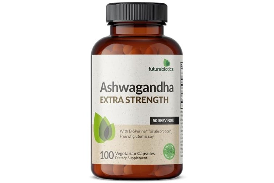 Futurebiotics Ashwagandha Extra Strength Stress & Mood Support con BioPerine - Fórmula sin OGM, 100 cápsulas vegetarianas - Image 3