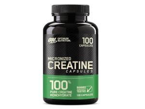 Optimum Nutrition Cápsulas de monohidrato de creatina micronizada, Keto Friendly, 2500 mg, 100 cápsulas