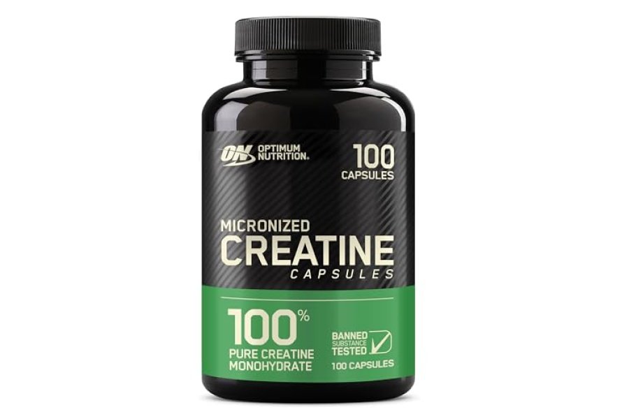 Optimum Nutrition Cápsulas de monohidrato de creatina micronizada, Keto Friendly, 2500 mg, 100 cápsulas