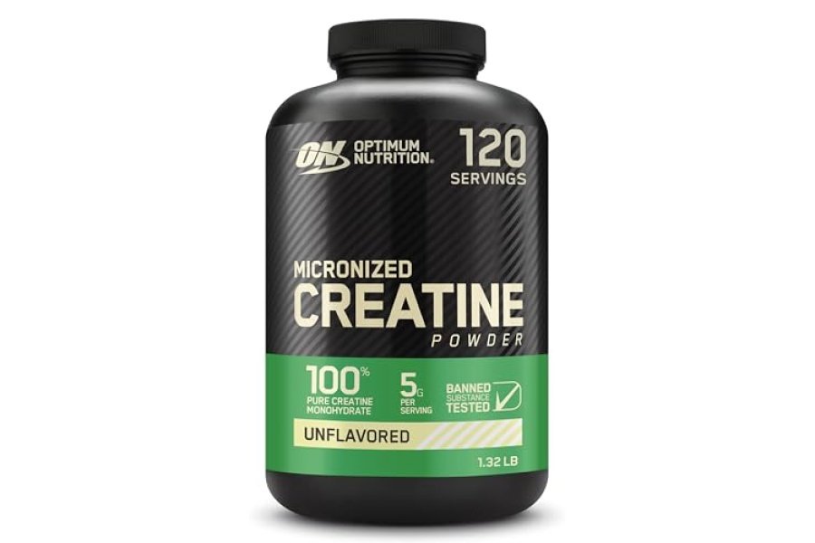 Optimum Nutrition Monohidrato de creatina micronizado en polvo, sin sabor, apto para dietas cetogénicas, 120 porciones (el empaque puede variar)