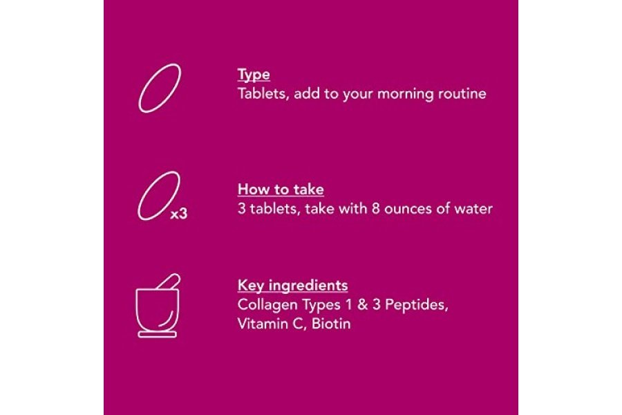 NeoCell Super colágeno con vitamina C y biotina, suplemento para piel, cabello y uñas, incluye antioxidantes, tableta, 270 unidades, 1 botella - Image 6
