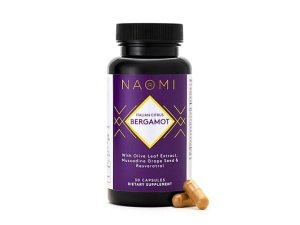 NAOMI BergAmore Plus Resveratrol, desarrollado por cardiólogos galardonados, respalda el colesterol normal y la función celular saludable, bergamota con 7 polifenoles clave, resveratrol y hoja de olivo, suministro para 30 días