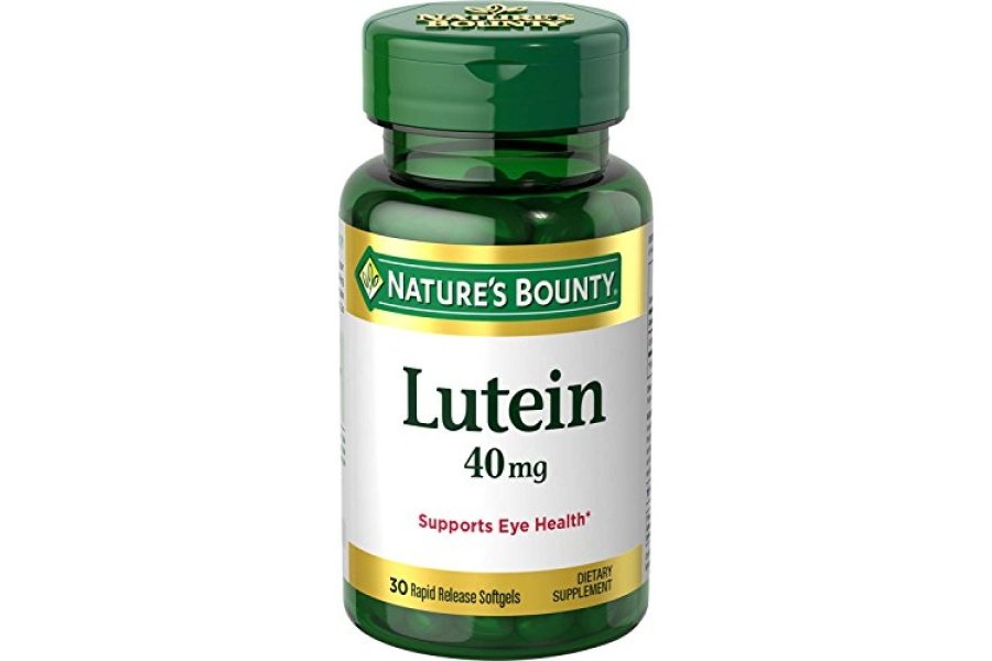 Nature's Bounty Pastillas de luteína, suplementos y vitaminas para la salud ocular, apoyan la salud de la visión, 40 mg, 30 cápsulas blandas