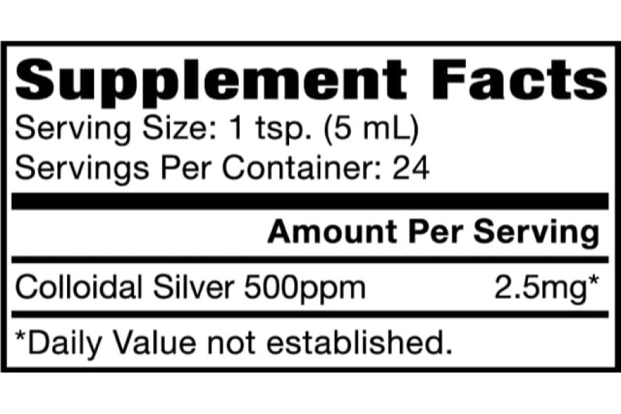 Suplemento mineral dietético Natural Path Silver Wings, plata coloidal, 500 PPM, 4 fl. onz. / 120ml - Image 5