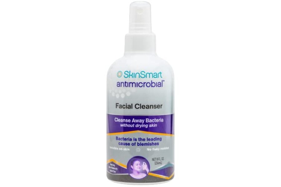 Limpiador facial SkinSmart para acné, se dirige a las bacterias para atletas adolescentes activos después del entrenamiento y acné adulto, botella de spray de 8 oz, seguro para múltiples usos diarios - Image 9