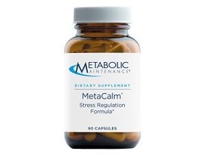 MetaCalm de mantenimiento metabólico - Fórmula de regulación del estrés con folato metilado, glicinato de magnesio, GABA, 5-HTP, L-teanina - Vitamina B6, apoyo del estado de ánimo y píldoras calmantes de apoyo a la relajación (90 cápsulas)