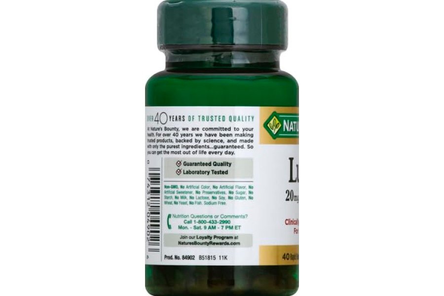 Nature's Bounty Pastillas de luteína, suplementos y vitaminas para la salud ocular, apoyan la salud de la visión, 20 mg, 40 cápsulas blandas - Image 7