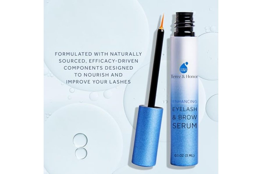 Suero avanzado para pestañas y cejas más gruesas y largas: haga crecer pestañas deliciosas con potenciador de cejas (3 ml) - Image 4