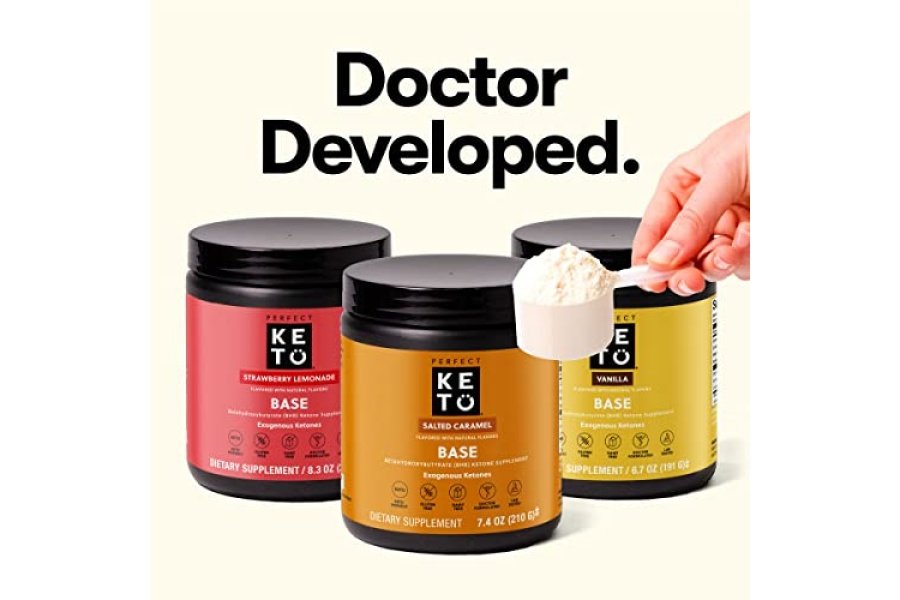 Perfect Keto Cetonas exógenas en polvo, sales BHB para cetosis y apoyo al ayuno, electrolitos para hidratación, energía sin cafeína, chocolate, 8.57 oz - Image 7